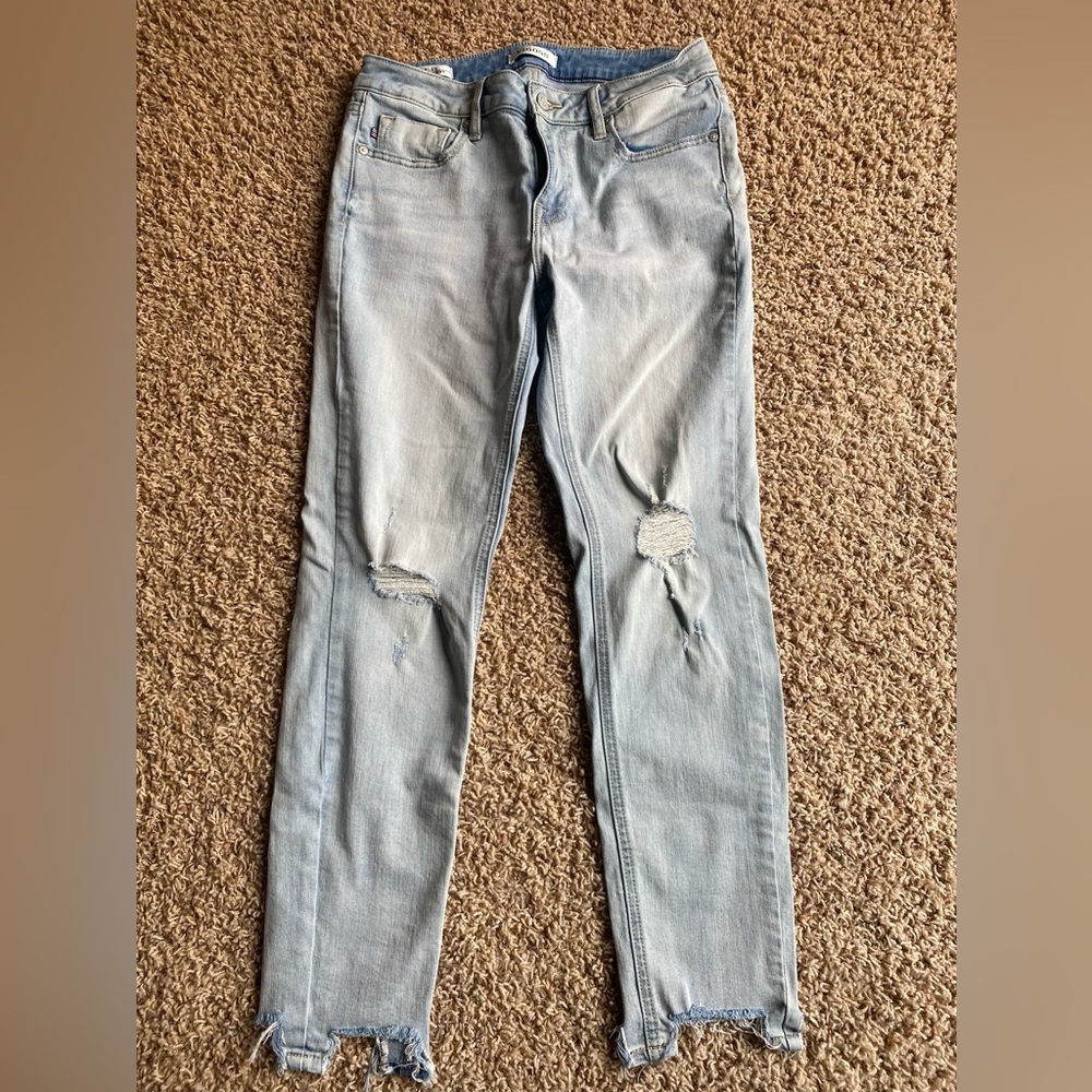 Vigoss Stylish Light Blue Distressed Women skinny Jeans